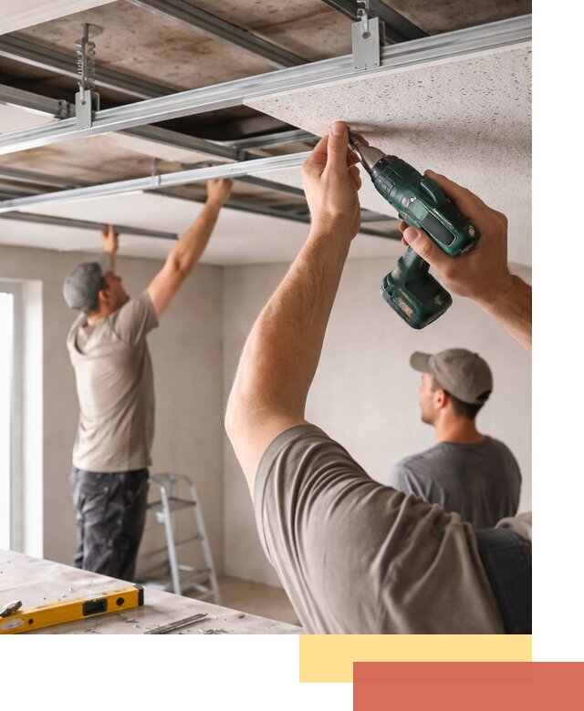 Монтаж акустического потолка в Калининграде под ключ