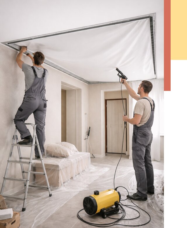 Монтаж натяжного потолка в прихожей в Калининграде от 2681 руб. под ключ | ОТДЕЛОЧНИК-Клн