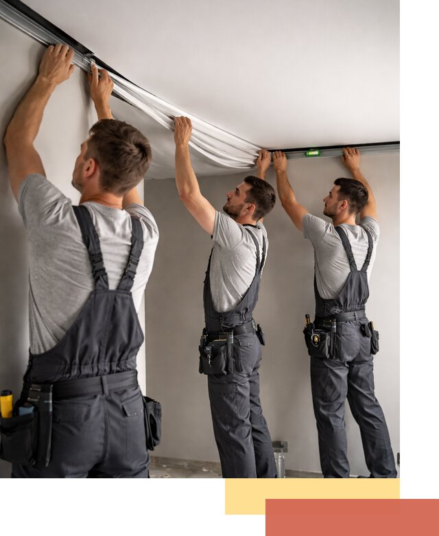 Теневые натяжные потолки в Калининграде: монтаж и отделка быстро и качественно