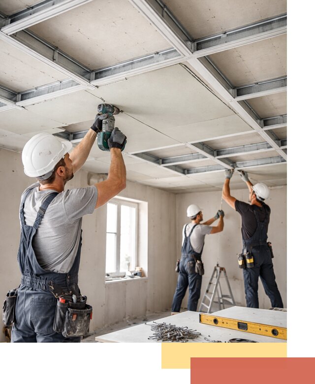 Кессонный потолок из гипсокартона под ключ в Калининграде