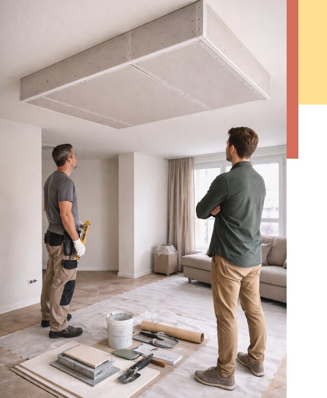 Короб на потолке из гипсокартона в Калининграде от 2226 руб. — монтаж и услуги под ключ | ОТДЕЛОЧНИК-Клн