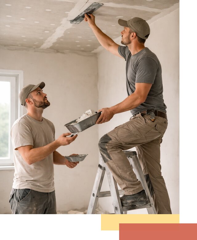 Шпаклевка потолка из гипсокартона в Калининграде качественно и быстро