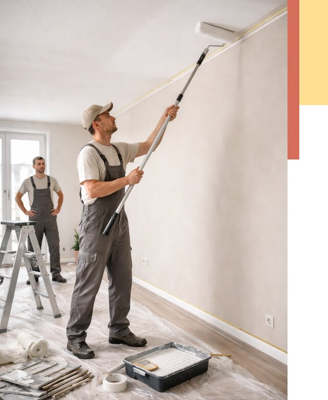 Покраска потолка из гипсокартона в Калининграде от 4553 руб./м2 — услуги под ключ | ОТДЕЛОЧНИК-Клн