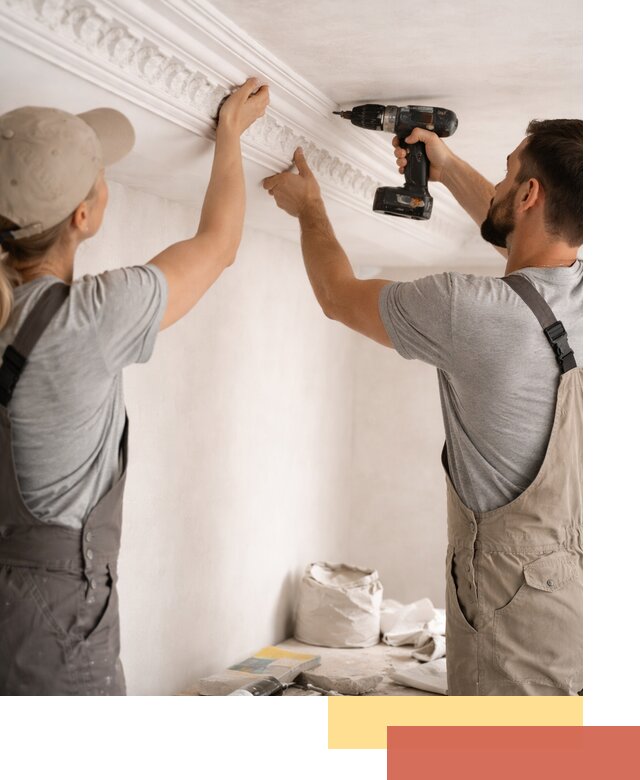 Профессиональный монтаж лепнины на потолок в Калининграде