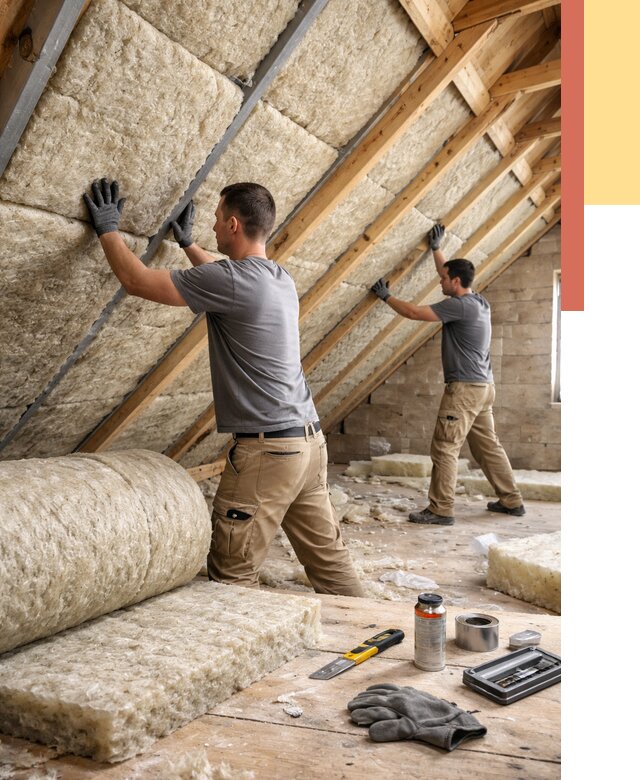 Утепление потолка минватой в Калининграде от 1467 руб. — быстро и недорого | ОТДЕЛОЧНИК-Клн