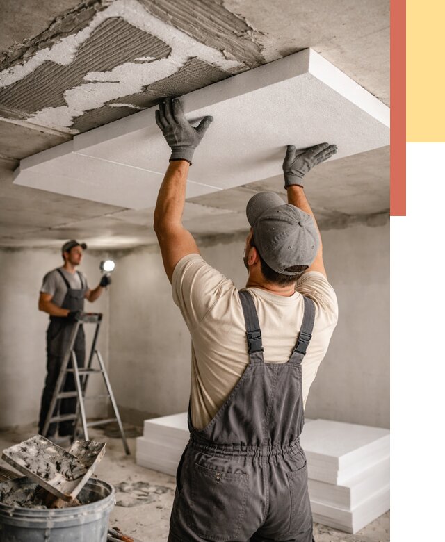 Утепление потолка пенопластом в Калининграде от 4553 руб/м2 — недорого и быстро | ОТДЕЛОЧНИК-Клн