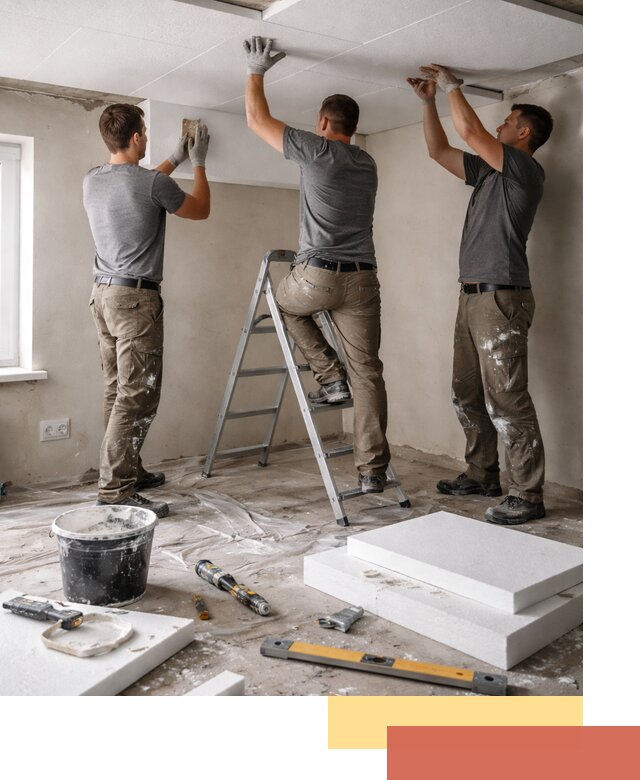 Утепление потолка пенопластом в Калининграде быстро и качественно